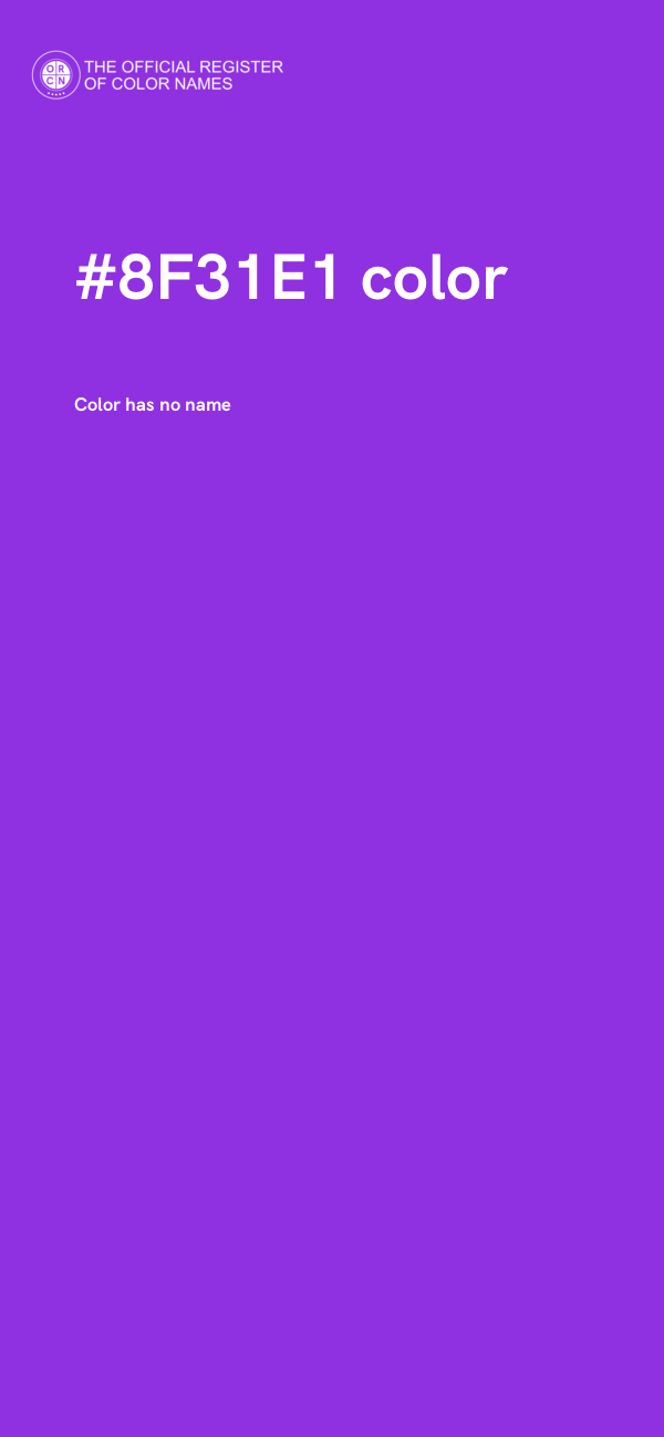 #8F31E1 color image