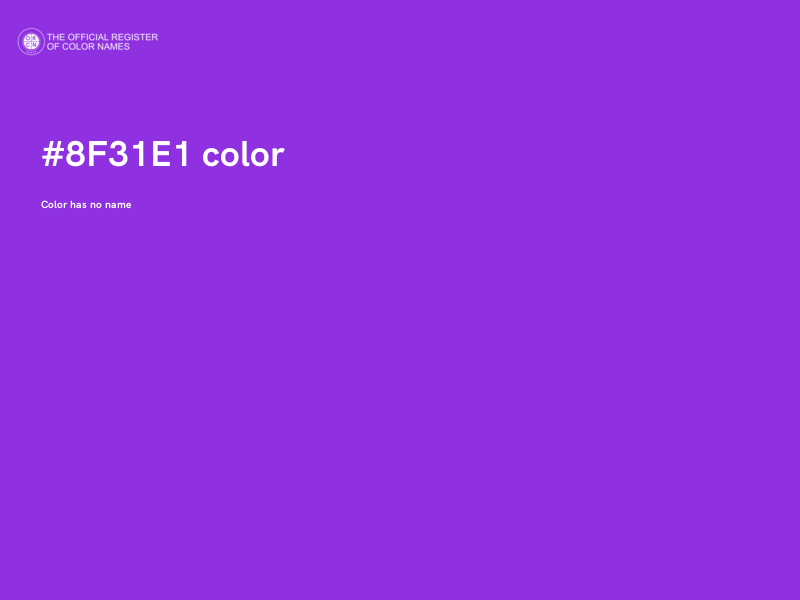#8F31E1 color image