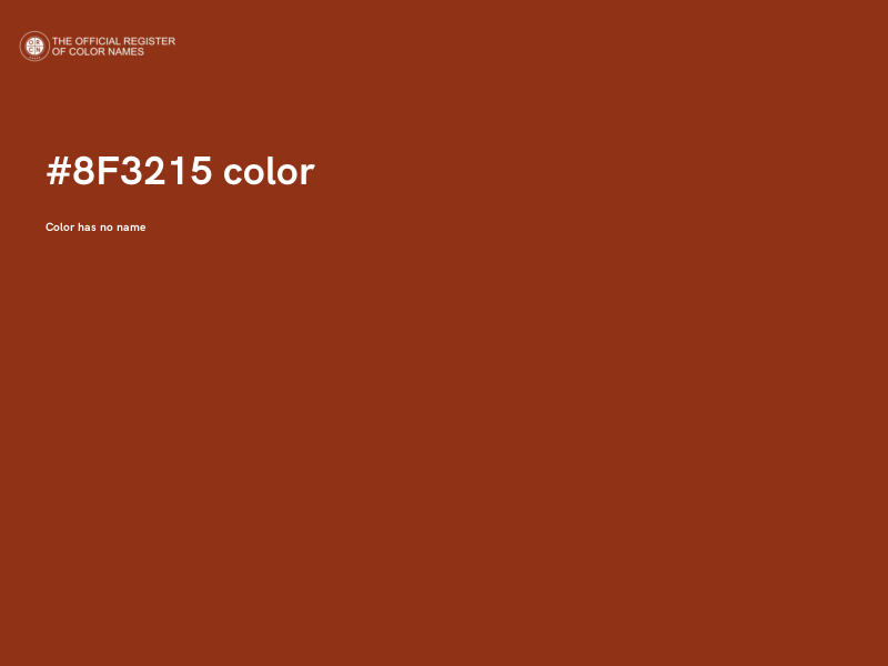 #8F3215 color image