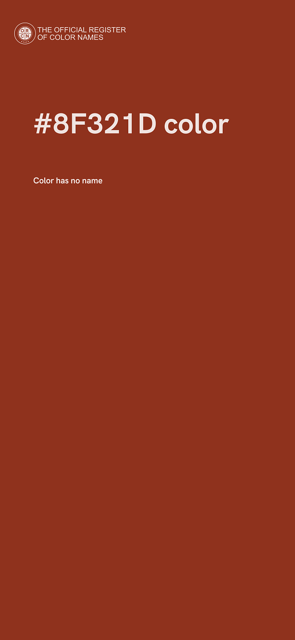 #8F321D color image