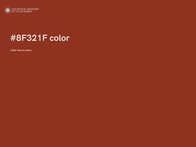 #8F321F color image