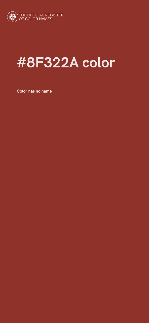 #8F322A color image