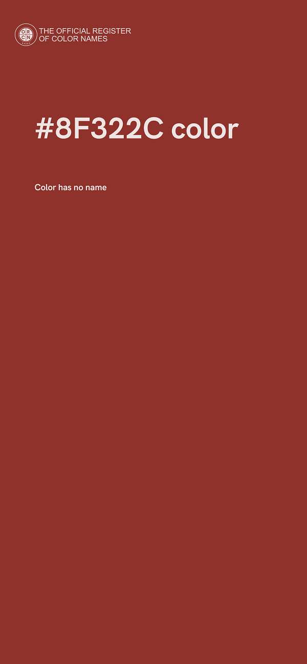 #8F322C color image