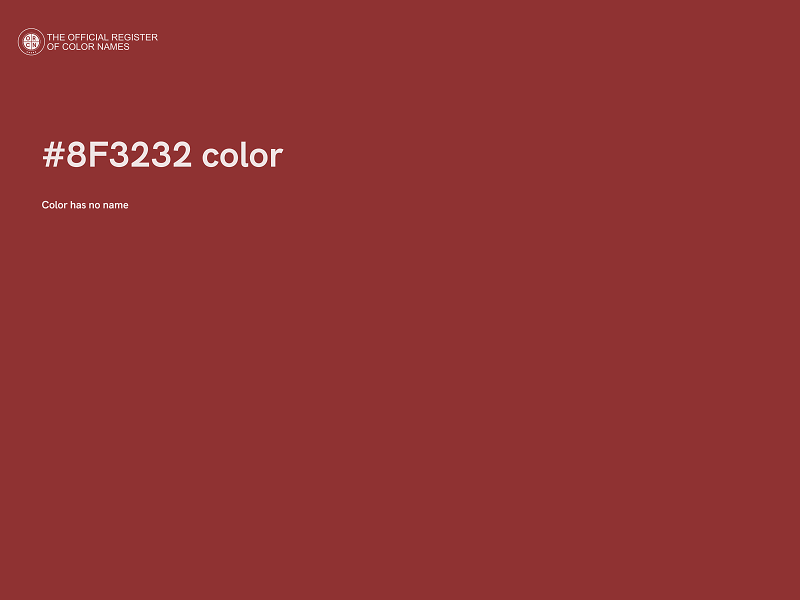 #8F3232 color image