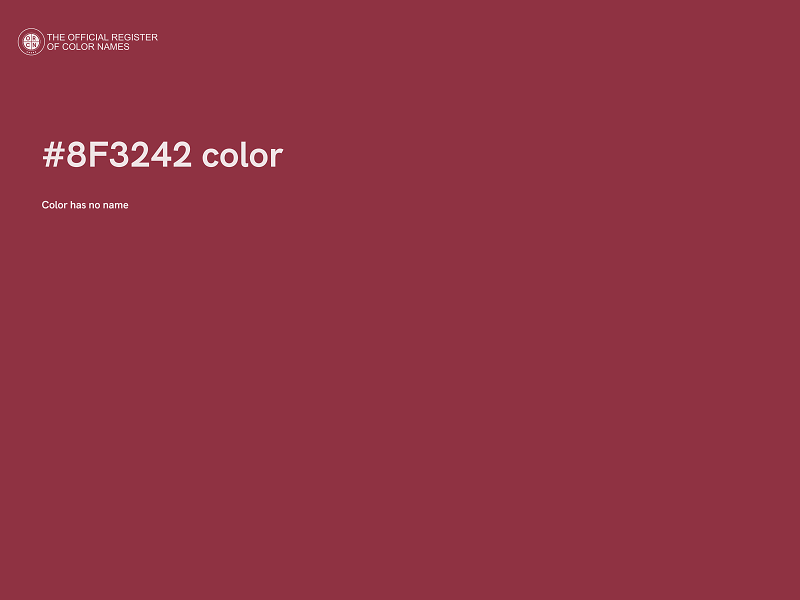 #8F3242 color image