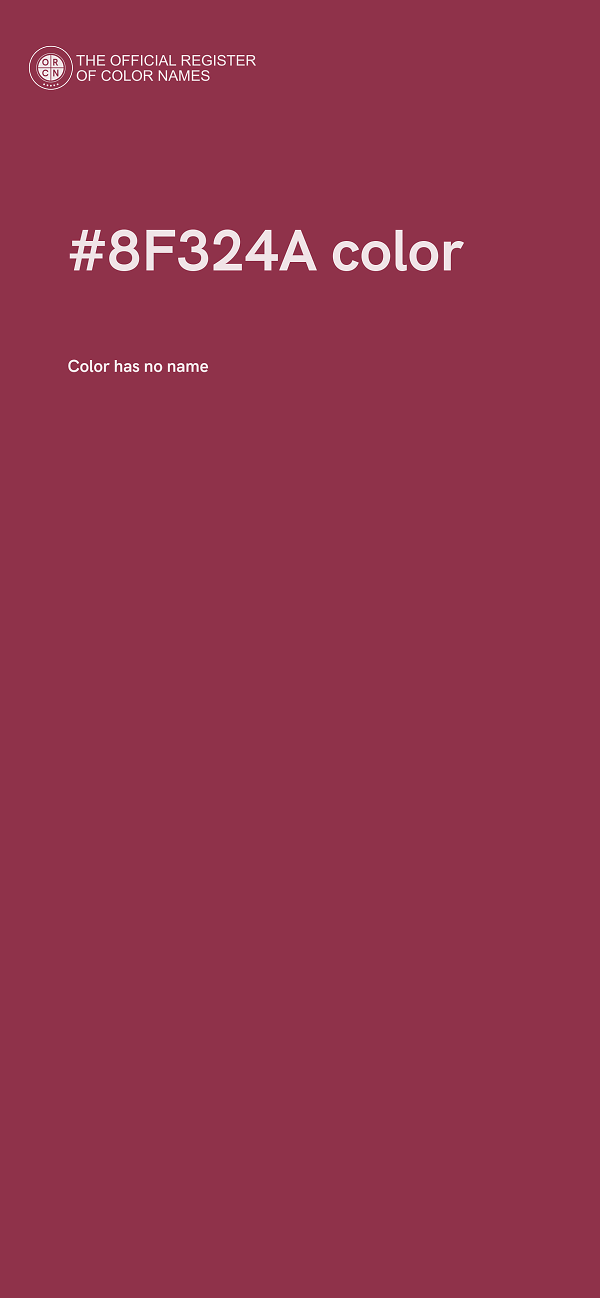 #8F324A color image