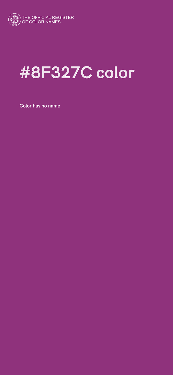 #8F327C color image
