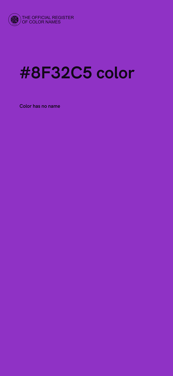 #8F32C5 color image