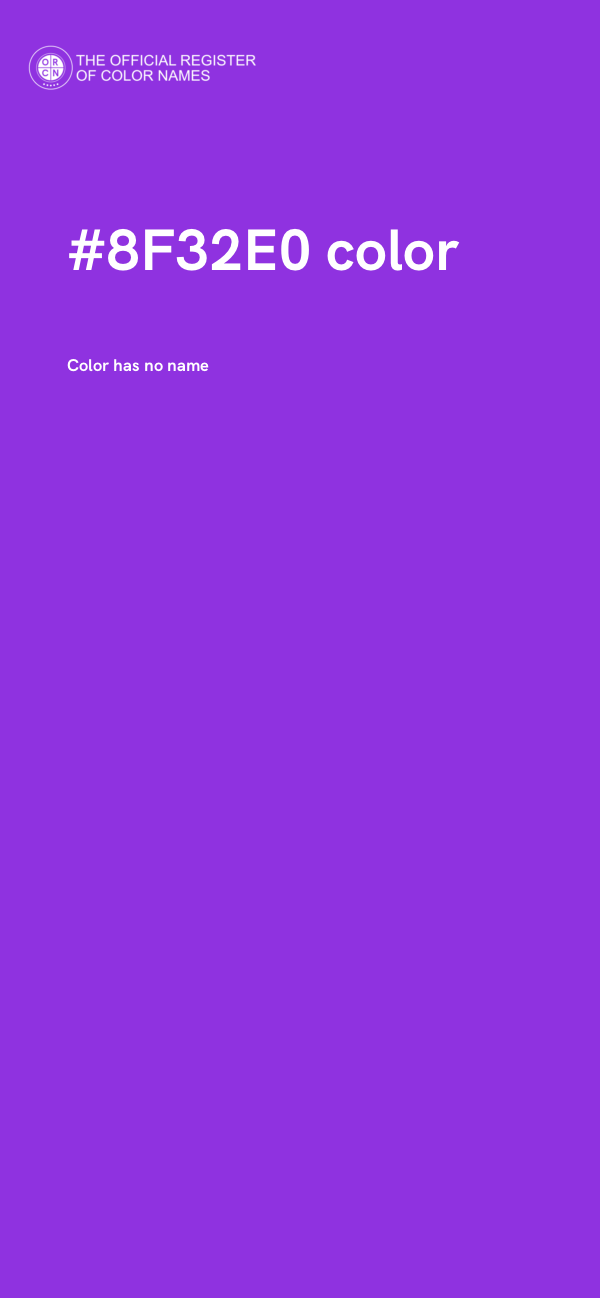 #8F32E0 color image