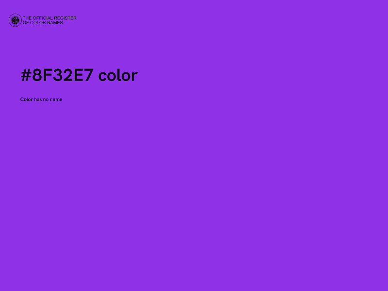 #8F32E7 color image