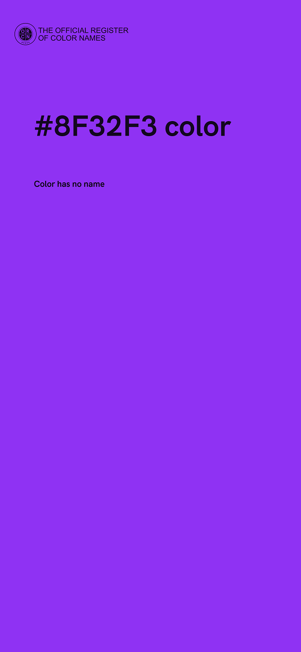 #8F32F3 color image