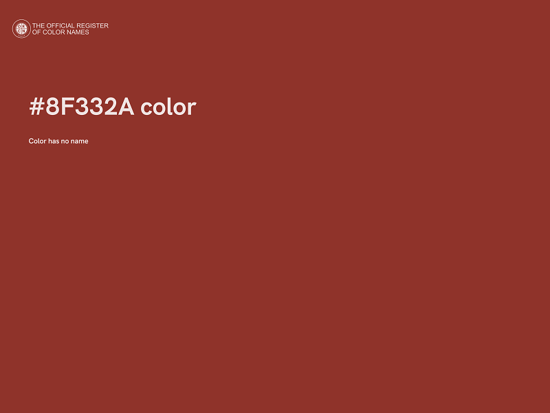 #8F332A color image