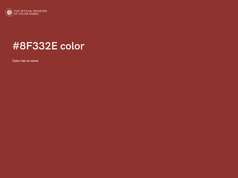 #8F332E color image