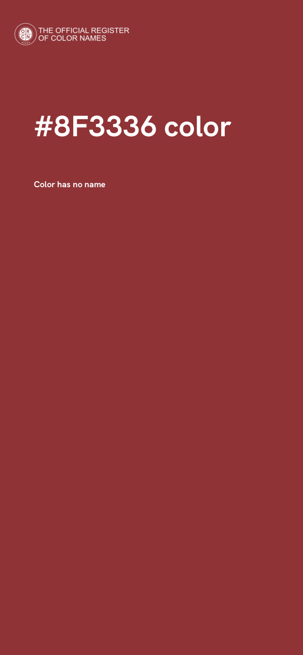#8F3336 color image