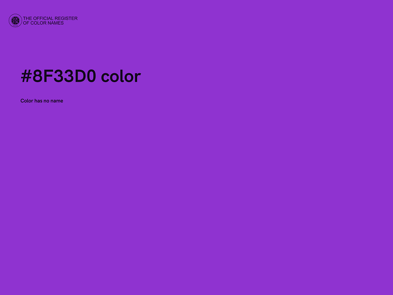 #8F33D0 color image