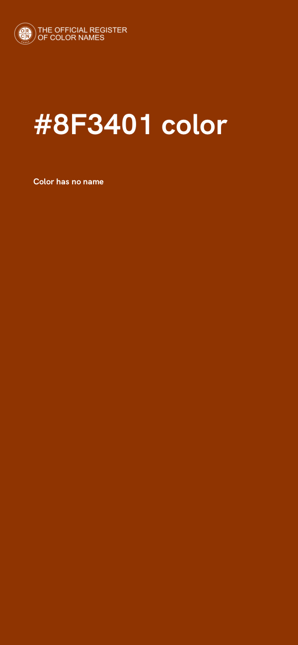 #8F3401 color image
