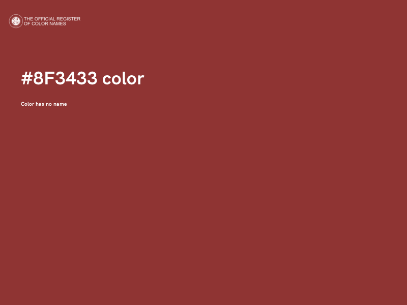 #8F3433 color image