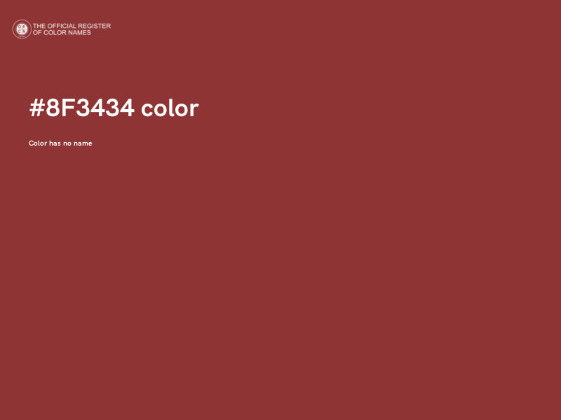 #8F3434 color image