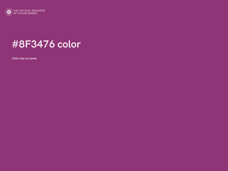 #8F3476 color image