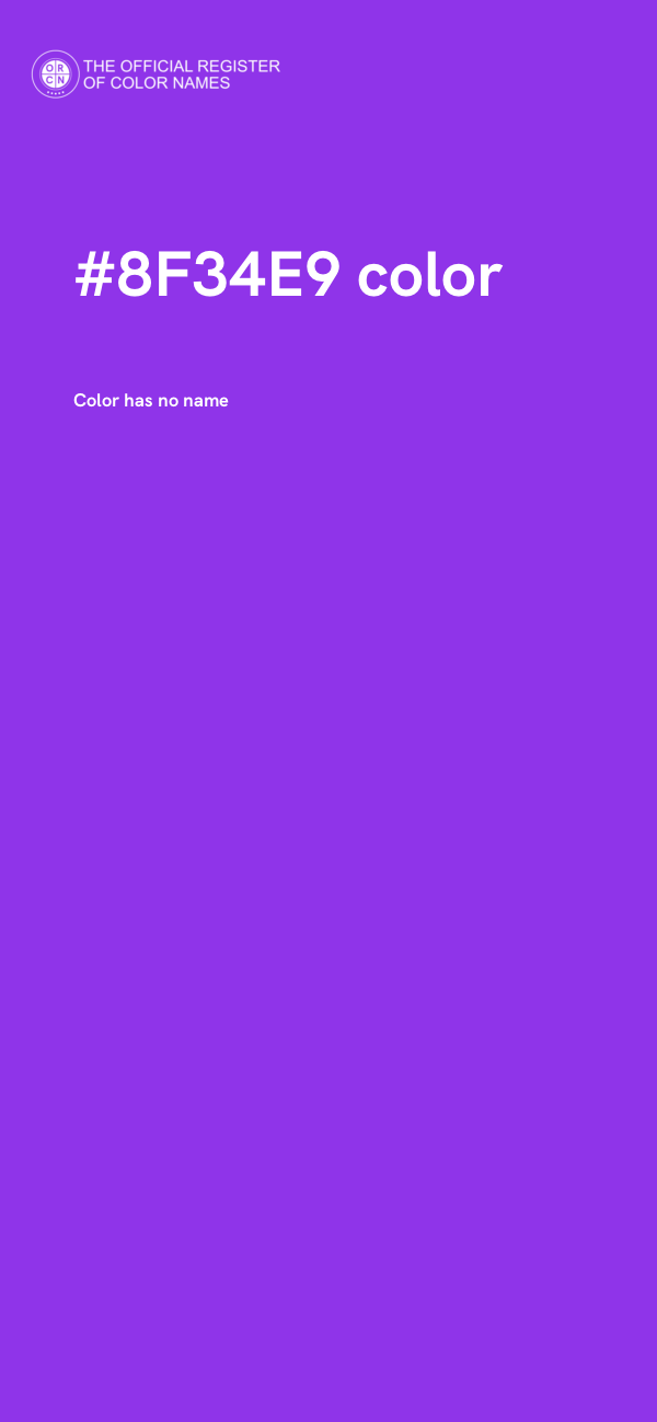 #8F34E9 color image