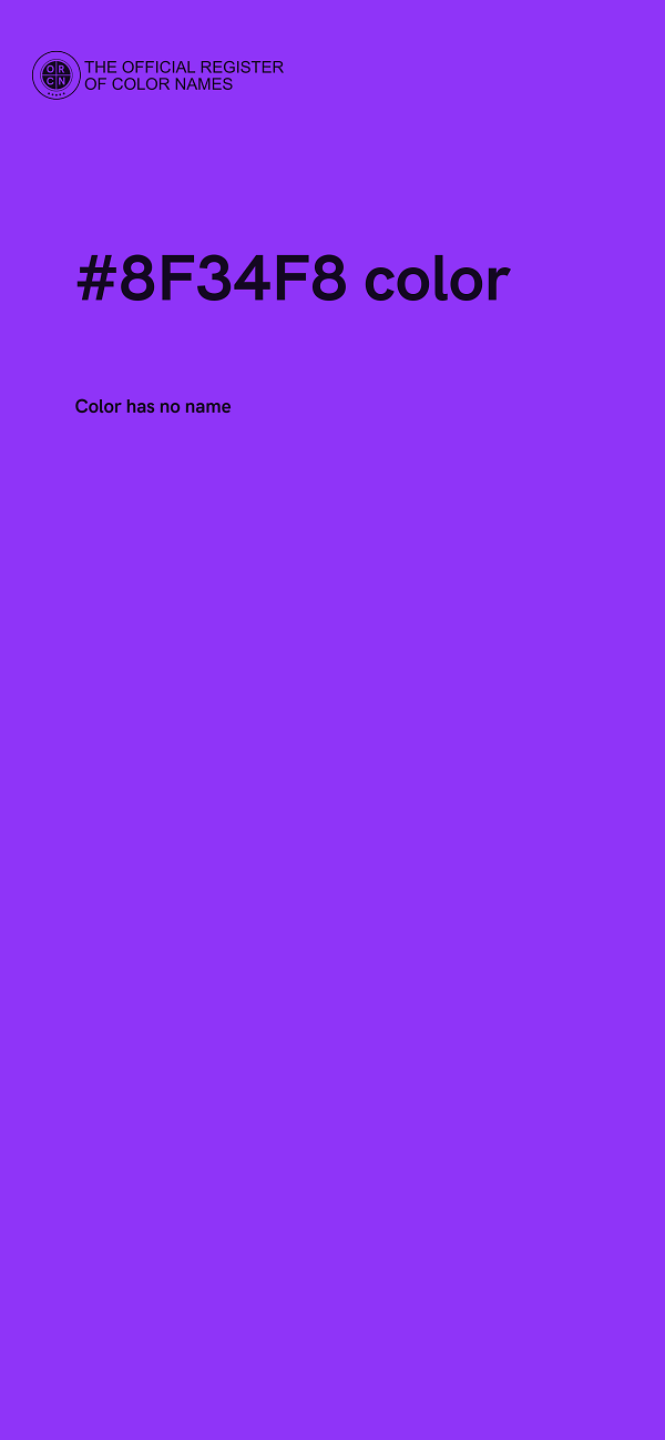 #8F34F8 color image