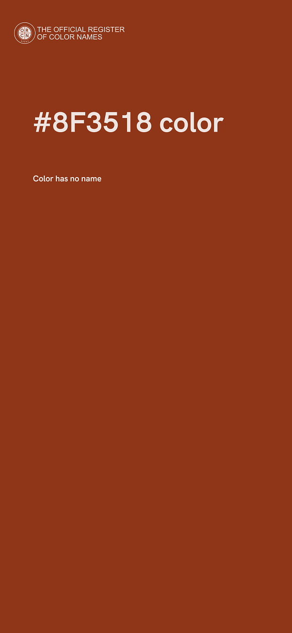 #8F3518 color image