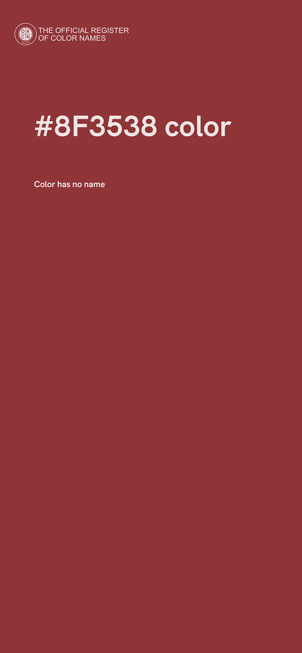 #8F3538 color image