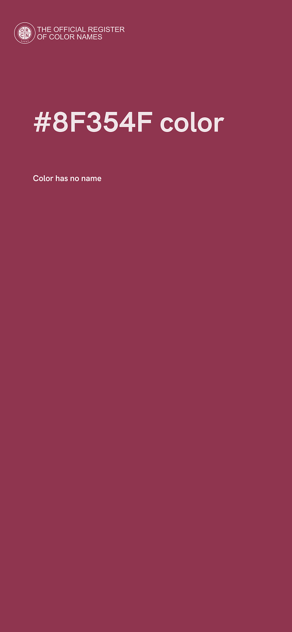 #8F354F color image