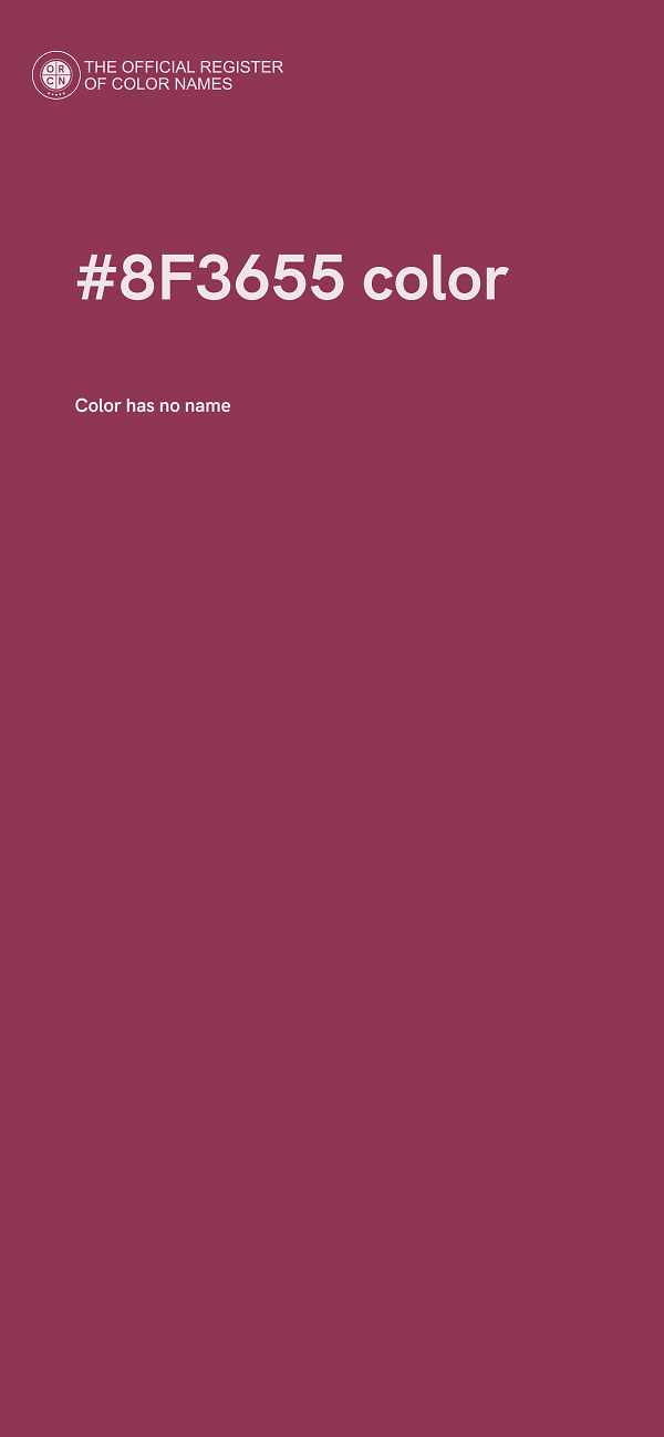#8F3655 color image