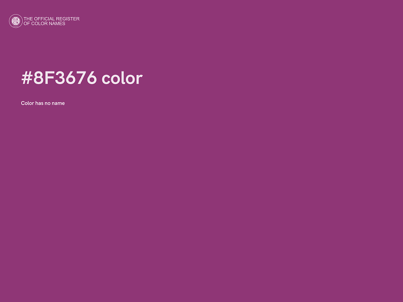 #8F3676 color image