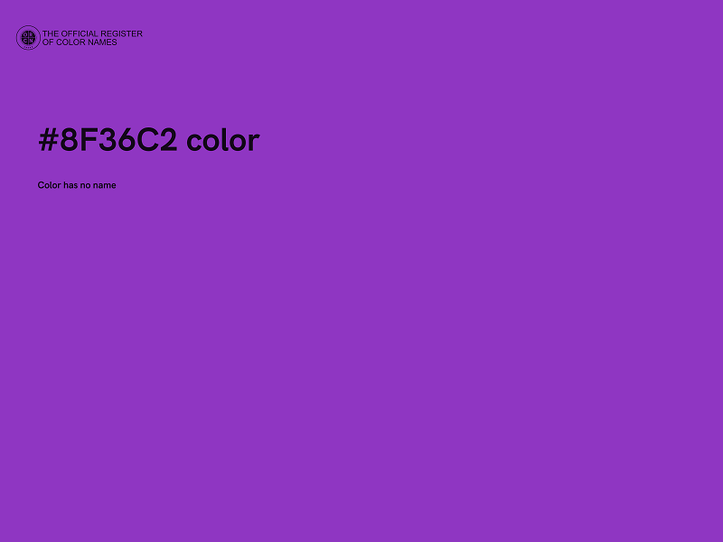 #8F36C2 color image