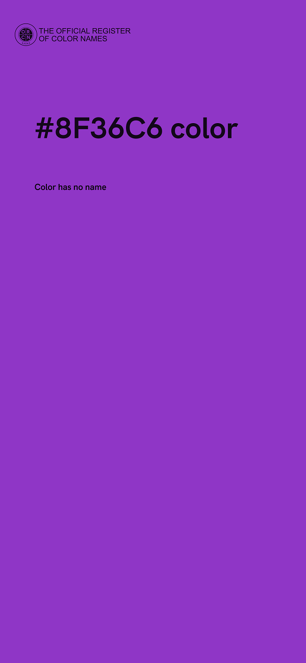 #8F36C6 color image