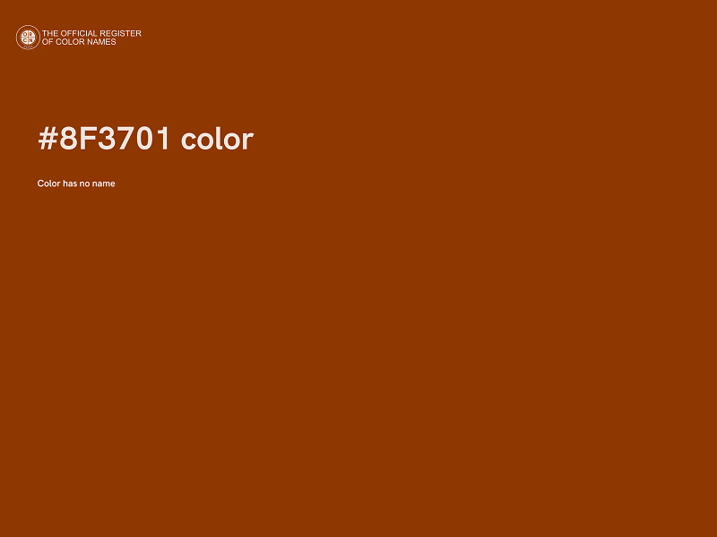 #8F3701 color image