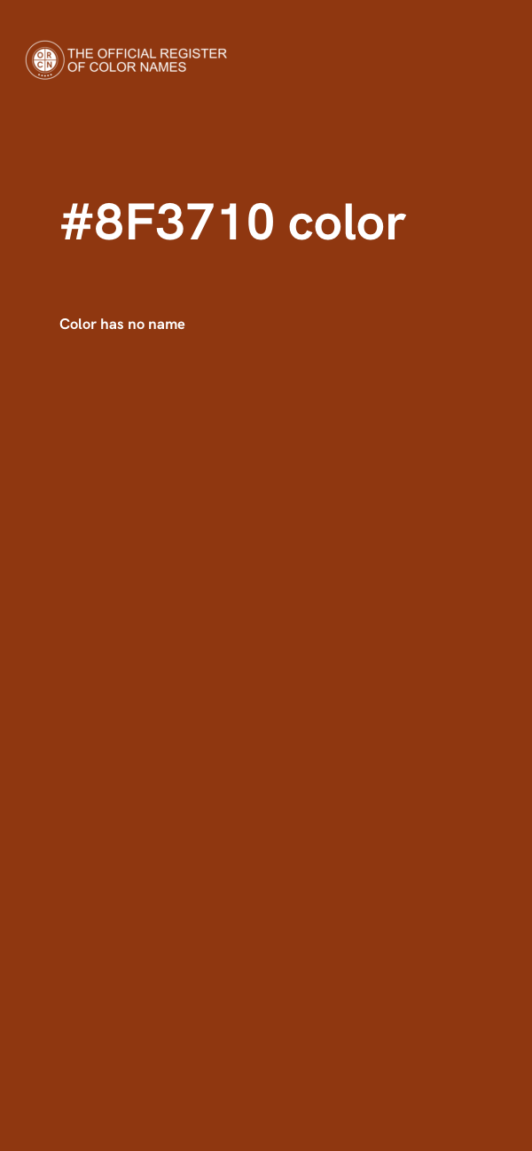#8F3710 color image