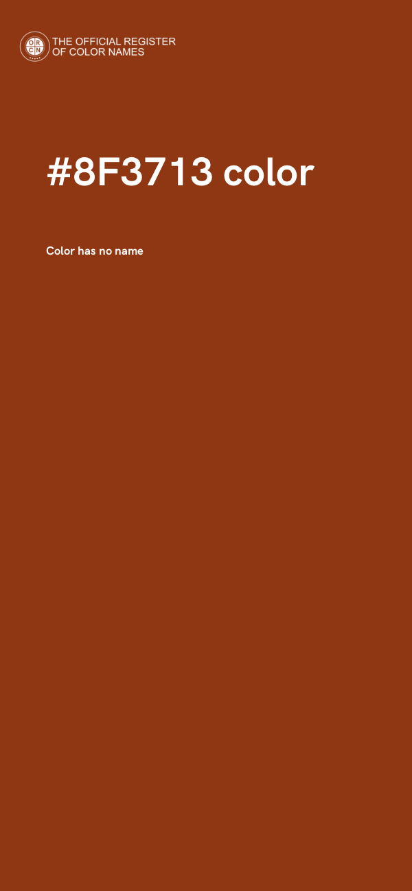 #8F3713 color image