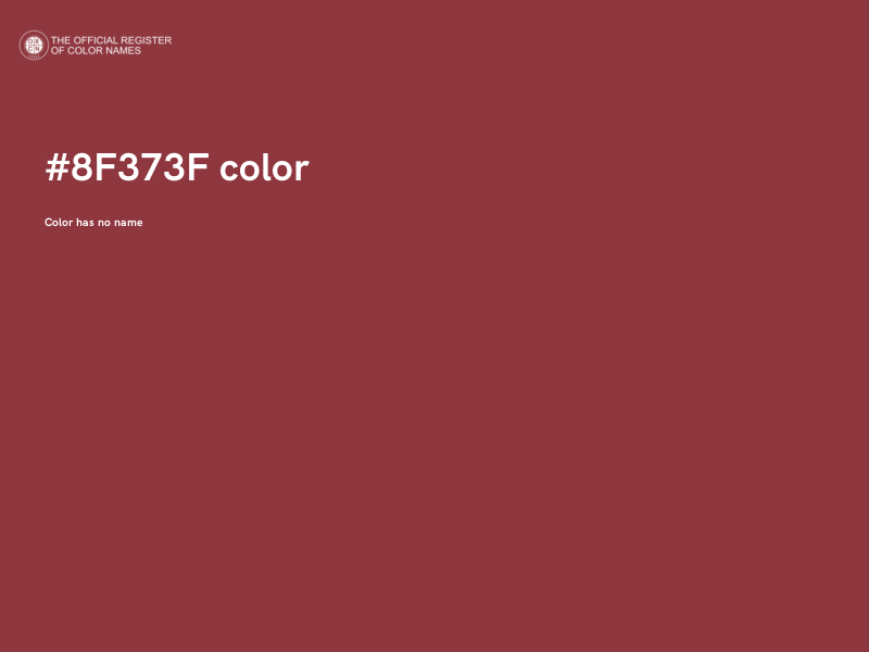#8F373F color image