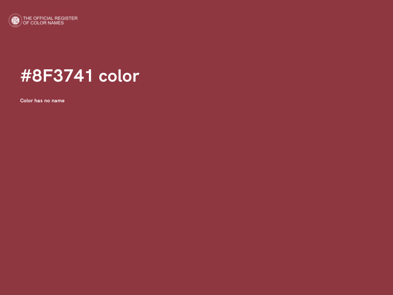 #8F3741 color image