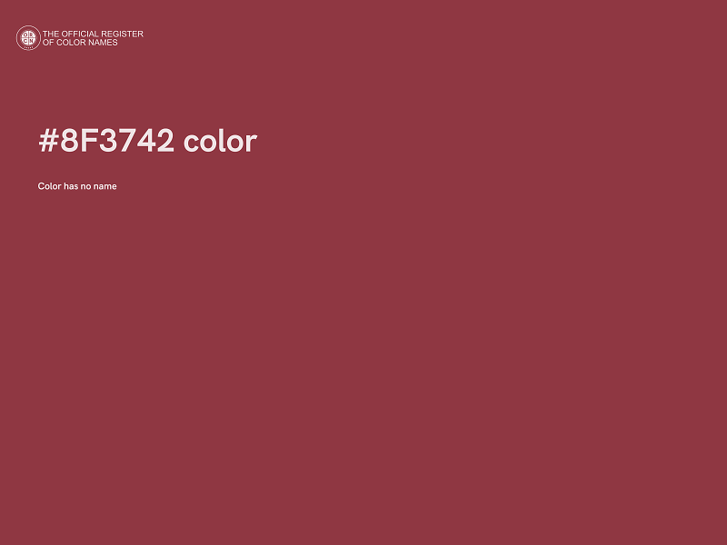 #8F3742 color image