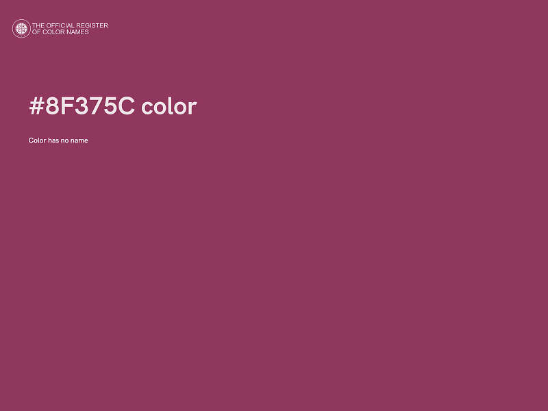 #8F375C color image