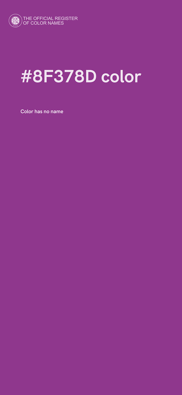 #8F378D color image