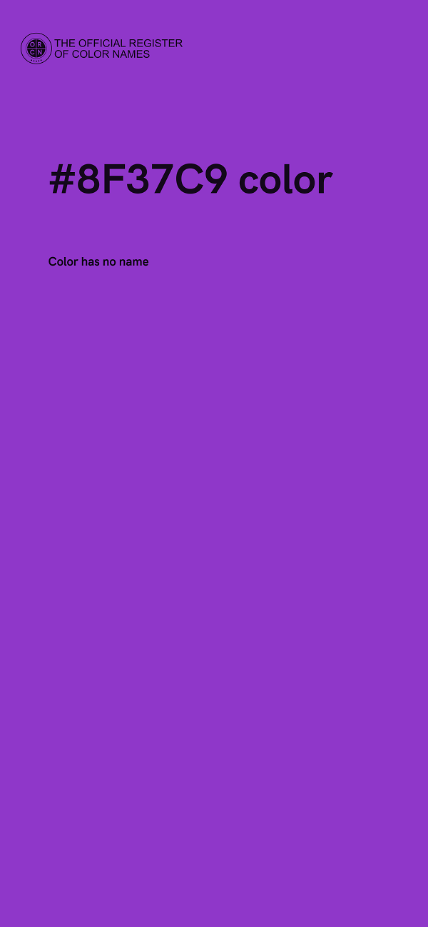 #8F37C9 color image