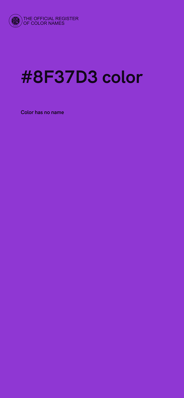 #8F37D3 color image