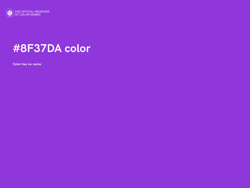 #8F37DA color image