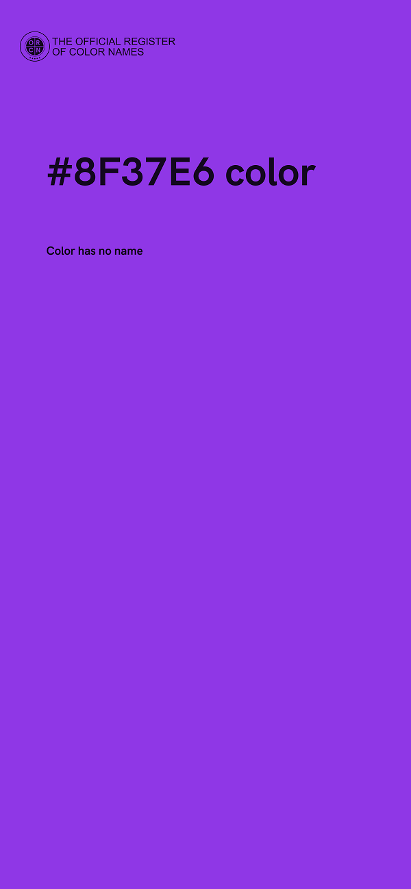 #8F37E6 color image