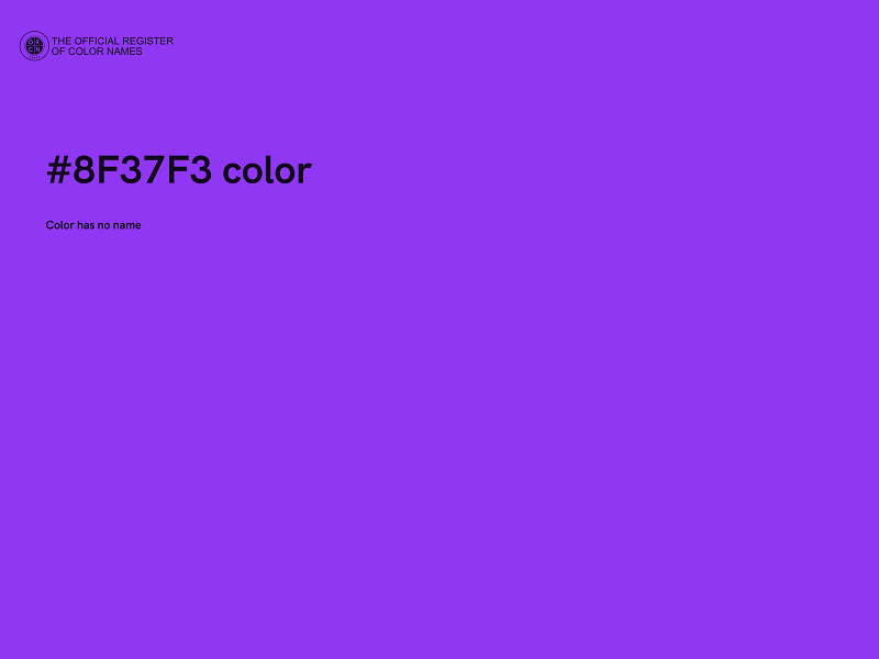 #8F37F3 color image