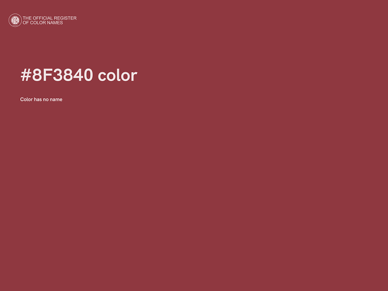 #8F3840 color image