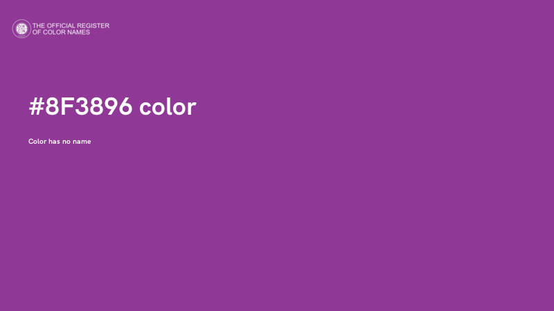 #8F3896 color image
