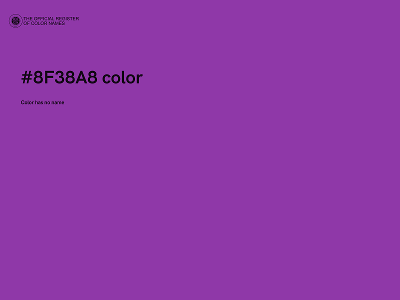 #8F38A8 color image