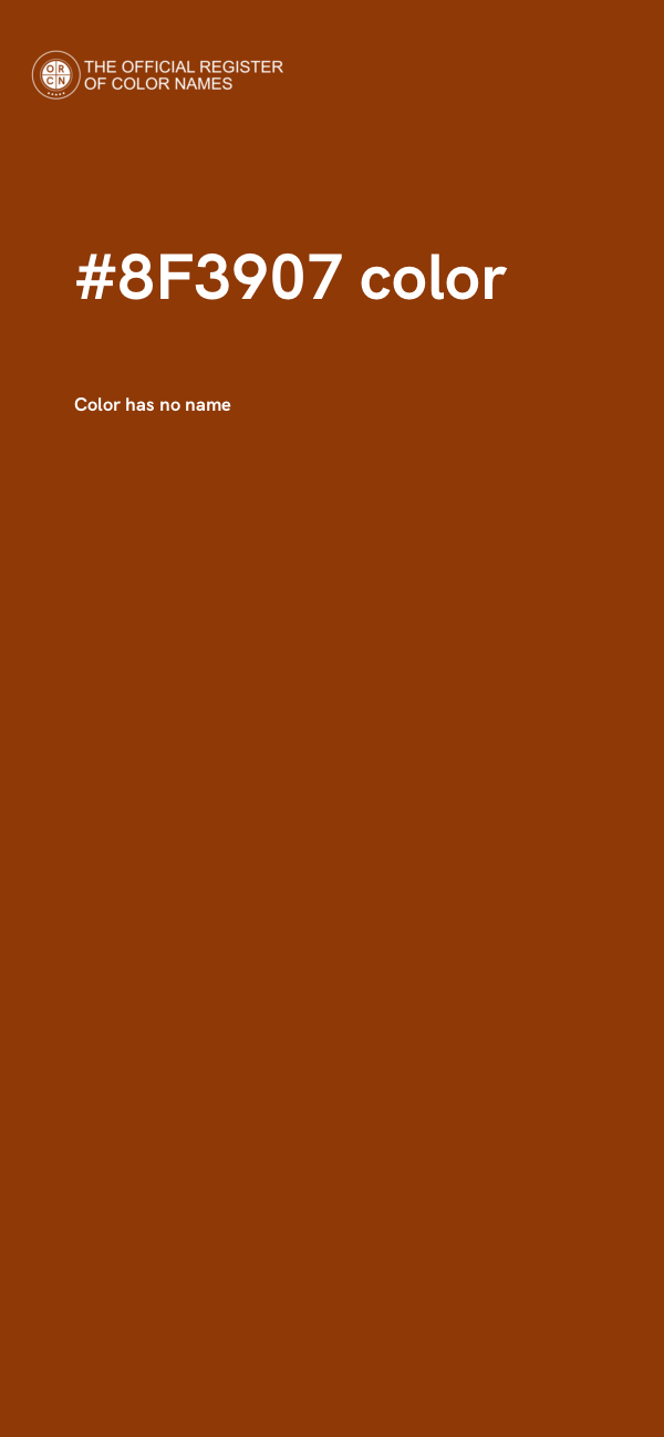 #8F3907 color image