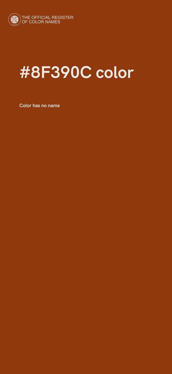 #8F390C color image